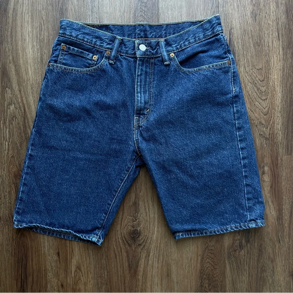 Levi’s 505 32 Vintage 90s Long Relaxed Denim Shorts Straight Fit Y2K High Rise